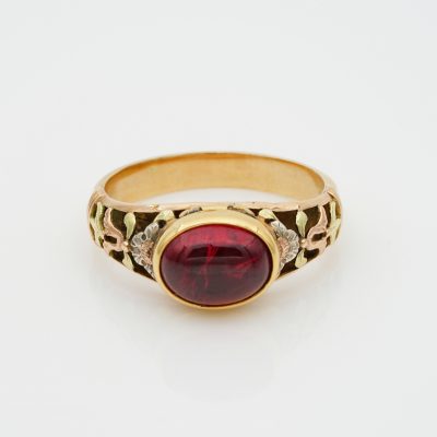 Victorian 3.0 Ct Natural Spinel Poison Ring