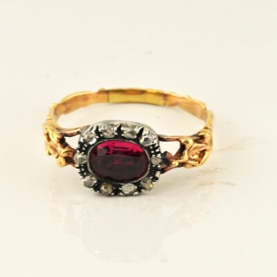 Georgian Ruby and Diamond ring
